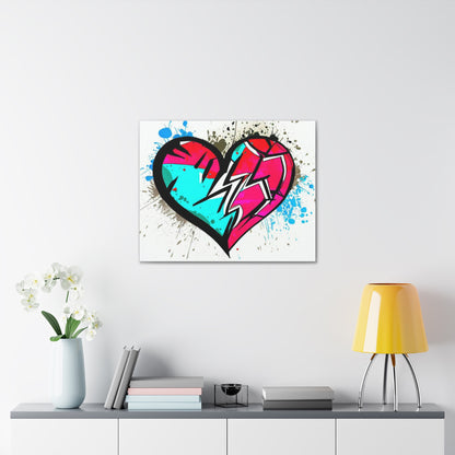 Broken Heart- Graffiti Spray Can Art