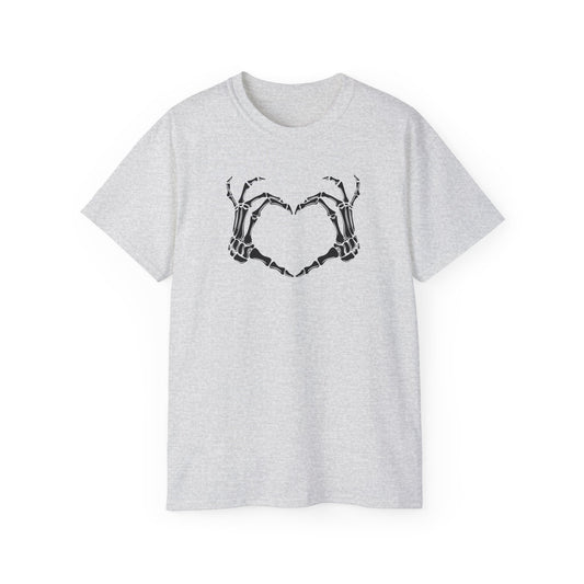 Bones Heart Tshirt Halloween Tee