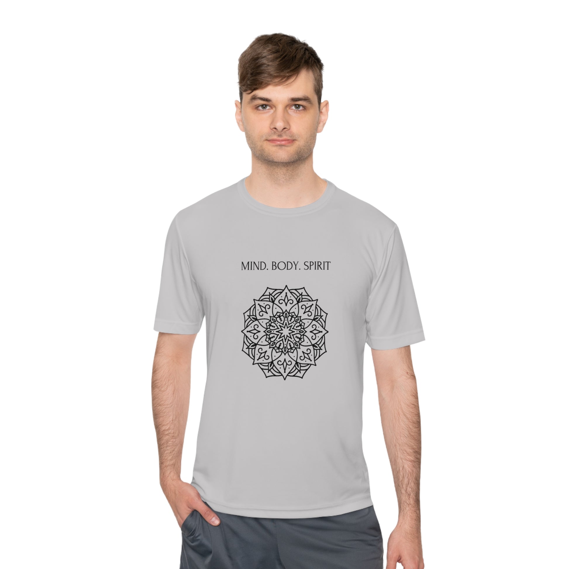 Mind Body Spirit Shirt, Graphic T-shirt, Moisture Wicking Tee