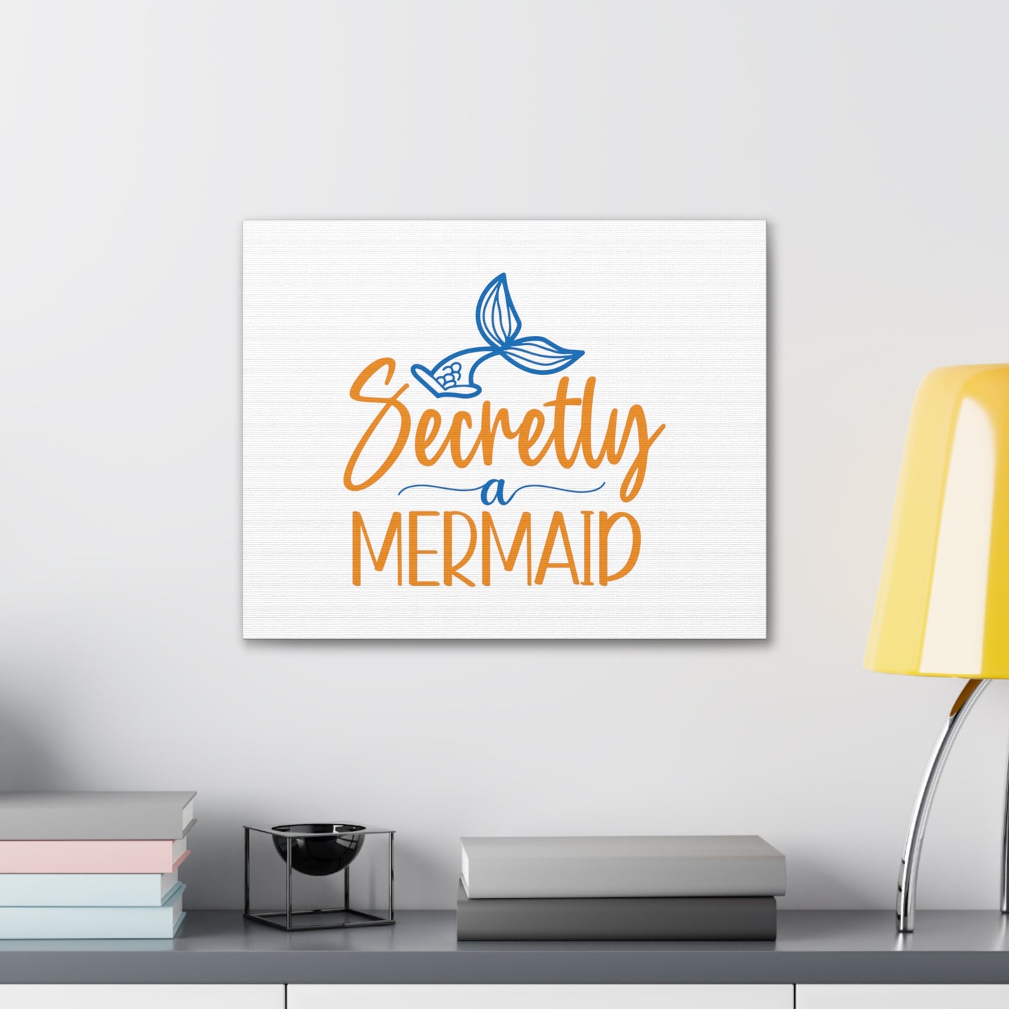 Secretly A Mermaid, Mermaid Wall Art, Coastal Mermaid Decor, Beach House Mermaid Signs, Nautical Mermaid Decor, Mermaid Nursery Wall Decor - SaviTraviDesigns