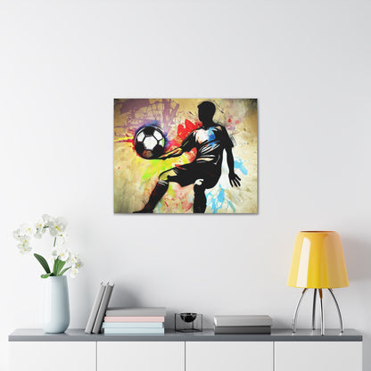 Soccer Player, Graffiti art prints, Street art canvas, Urban art decor, Graffiti-style wall art, Graffiti canvas prints, Street art posters - SaviTraviDesigns