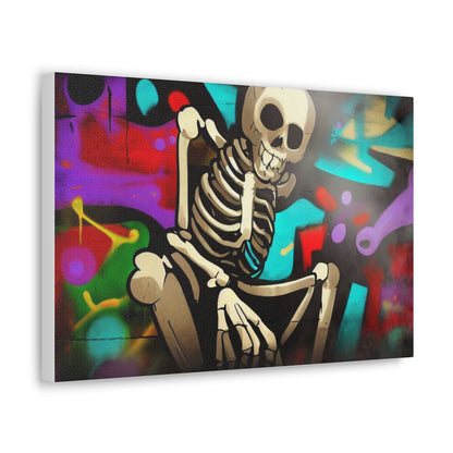 Halloween art, Skeleton canvas prints, Scary Halloween decor, Halloween home decor, Halloween wall, Gothic wall decor, Canvas Gallery Wraps - SaviTraviDesigns