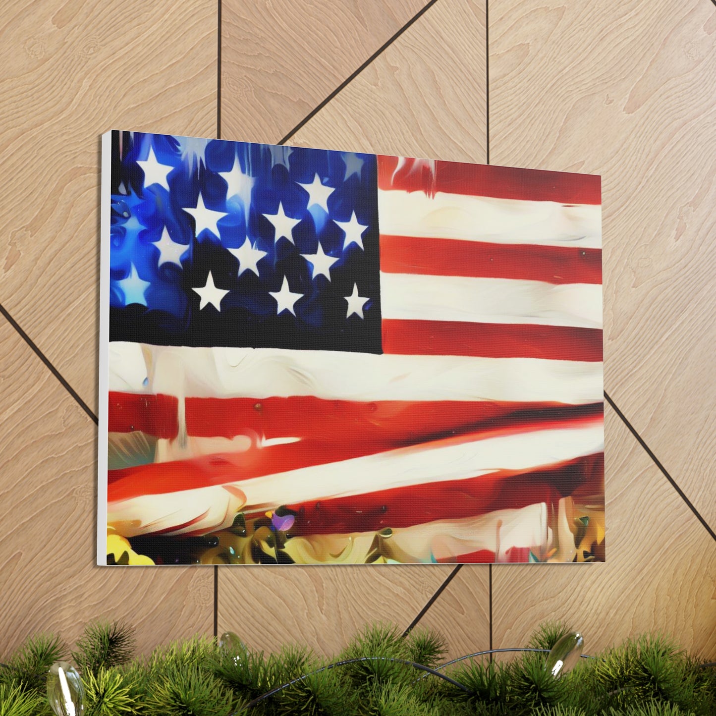 American Flag wall art, Flag wall art, Canvas Gallery Wraps - SaviTraviDesigns