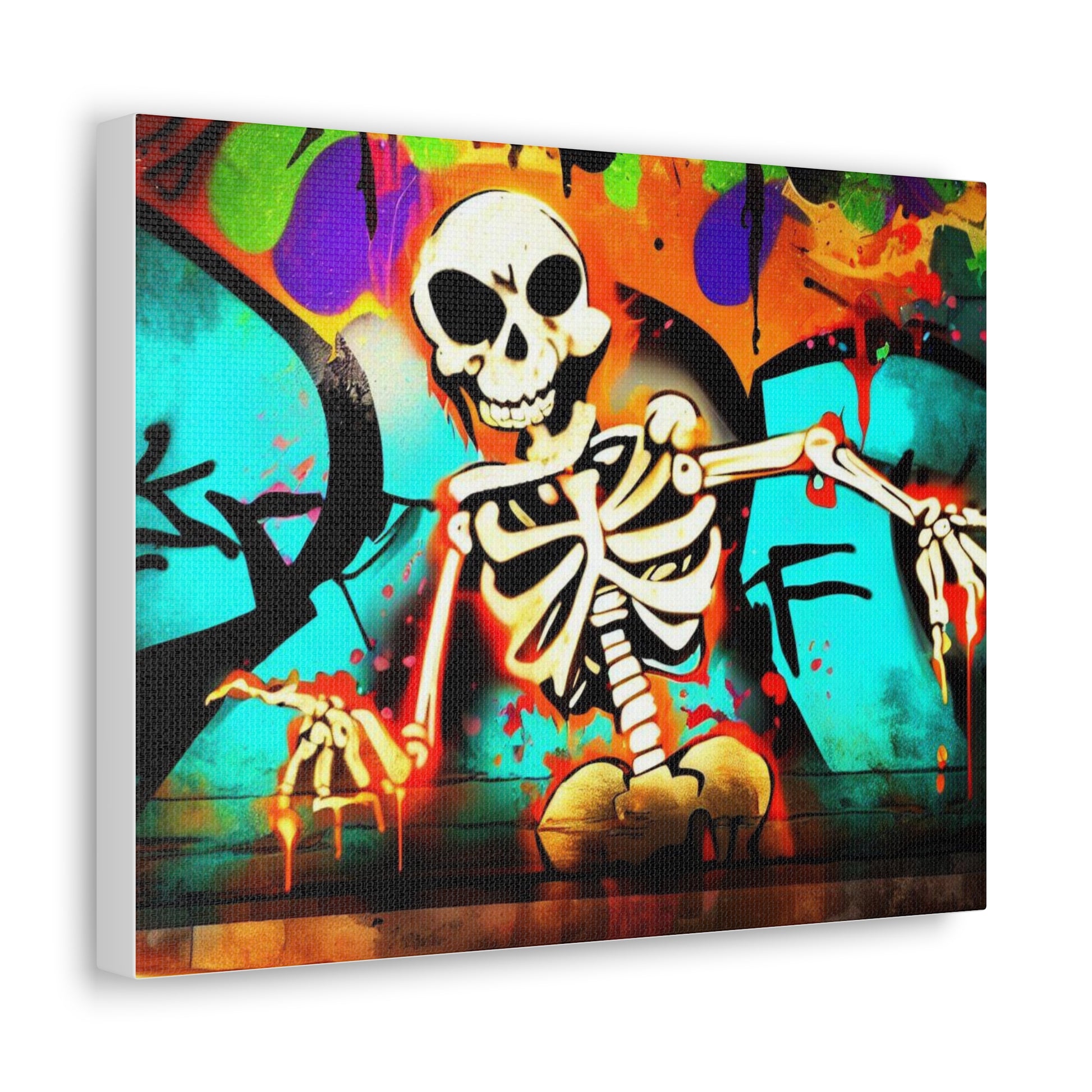 Halloween art, Skeleton canvas prints, Scary Halloween decor, Halloween home decor, Halloween wall, Gothic wall decor, Canvas Gallery Wraps - SaviTraviDesigns