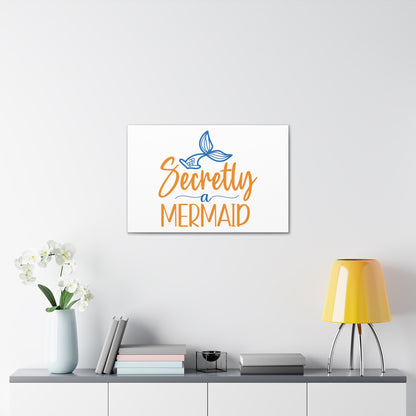 Secretly A Mermaid, Mermaid Wall Art, Coastal Mermaid Decor, Beach House Mermaid Signs, Nautical Mermaid Decor, Mermaid Nursery Wall Decor - SaviTraviDesigns