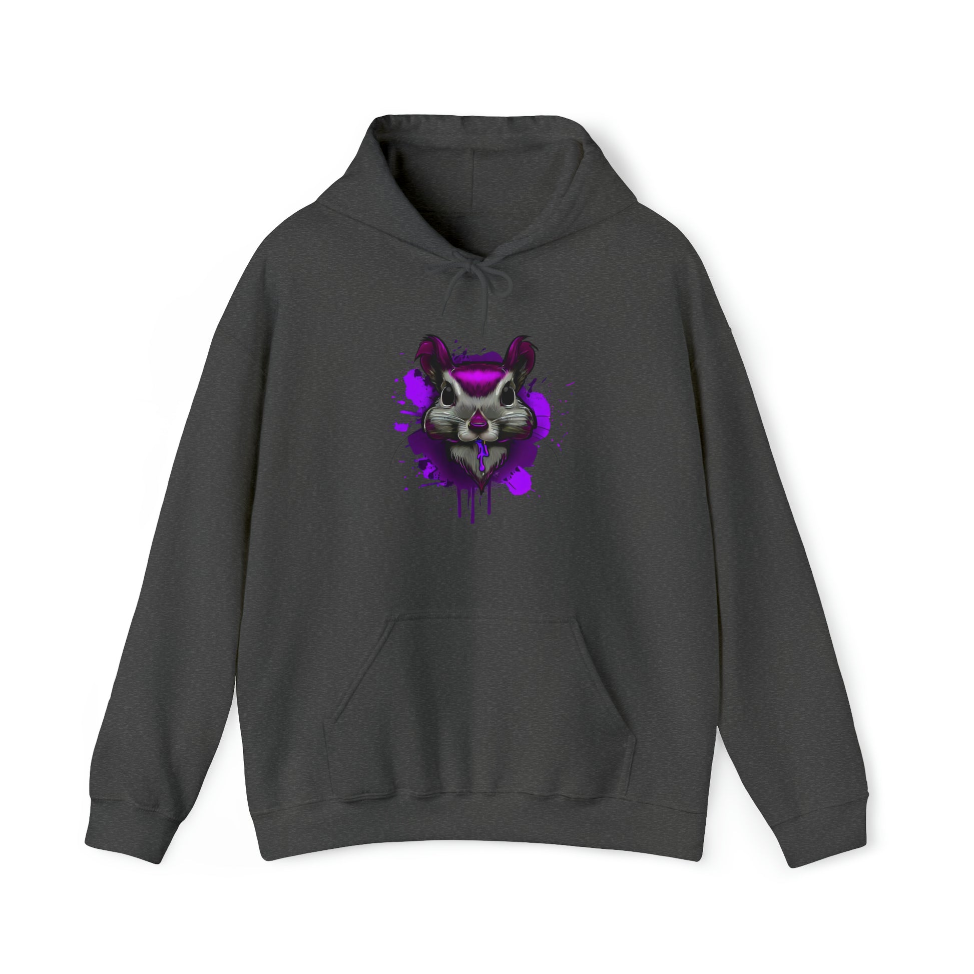 Graffiti hoodie, Graffiti Sweatshirt, Squirrel sweatshirt, Urban Art Hooded Sweatshirt, purple - SaviTraviDesigns