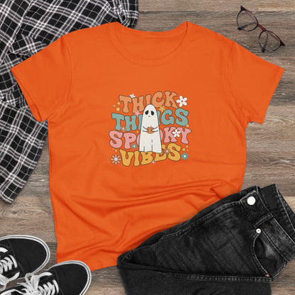 Thick Spooky Vibes, Halloween Graphic Shirts, Spooky Halloween Shirts, Scary Halloween Shirt Designs, Cute Halloween Graphic Tees, Funny Halloween Shirt Ideas