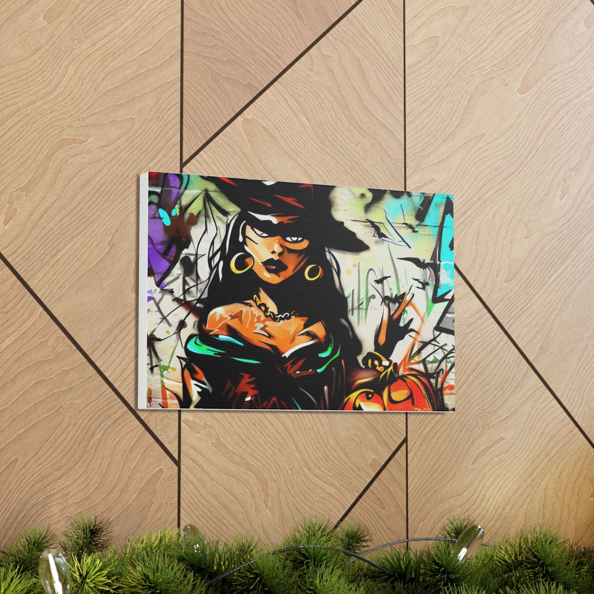 Halloween art, Witch canvas prints, Scary Halloween decor, Halloween home decor, Halloween wall, Gothic wall decor, Canvas Gallery Wraps