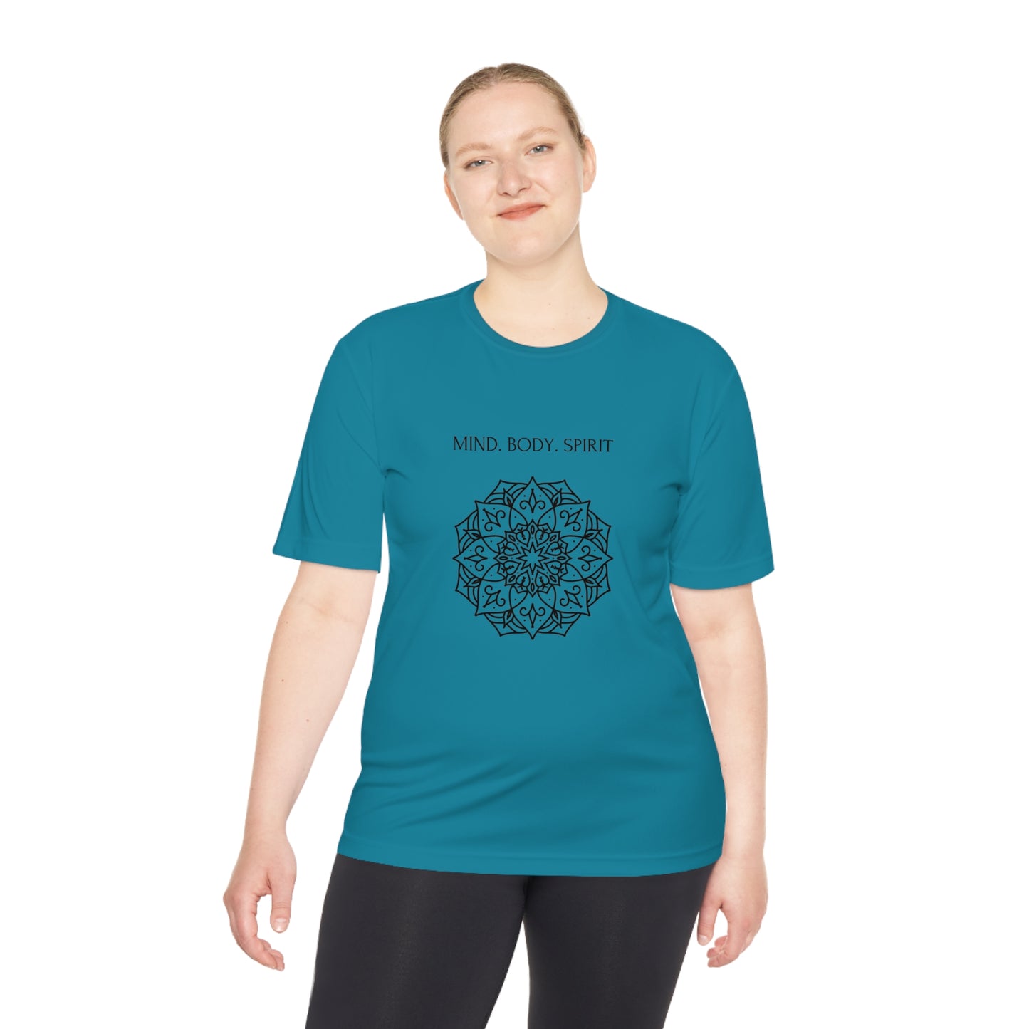 Mind Body Spirit Shirt, Graphic T-shirt, Moisture Wicking Tee