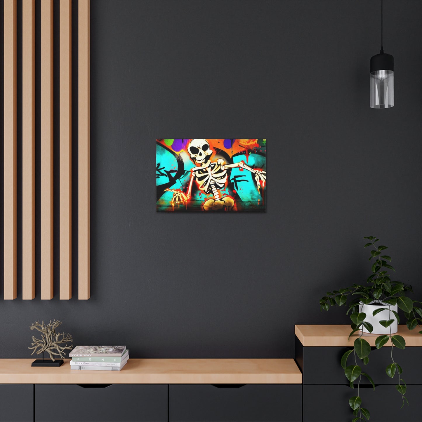 Halloween art, Skeleton canvas prints, Scary Halloween decor, Halloween home decor, Halloween wall, Gothic wall decor, Canvas Gallery Wraps - SaviTraviDesigns