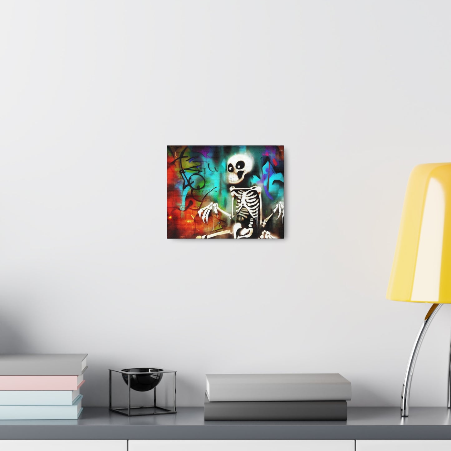 Halloween art, Skeleton canvas prints, Scary Halloween decor, Halloween home decor, Halloween wall, Gothic wall decor, Canvas Gallery Wraps - SaviTraviDesigns