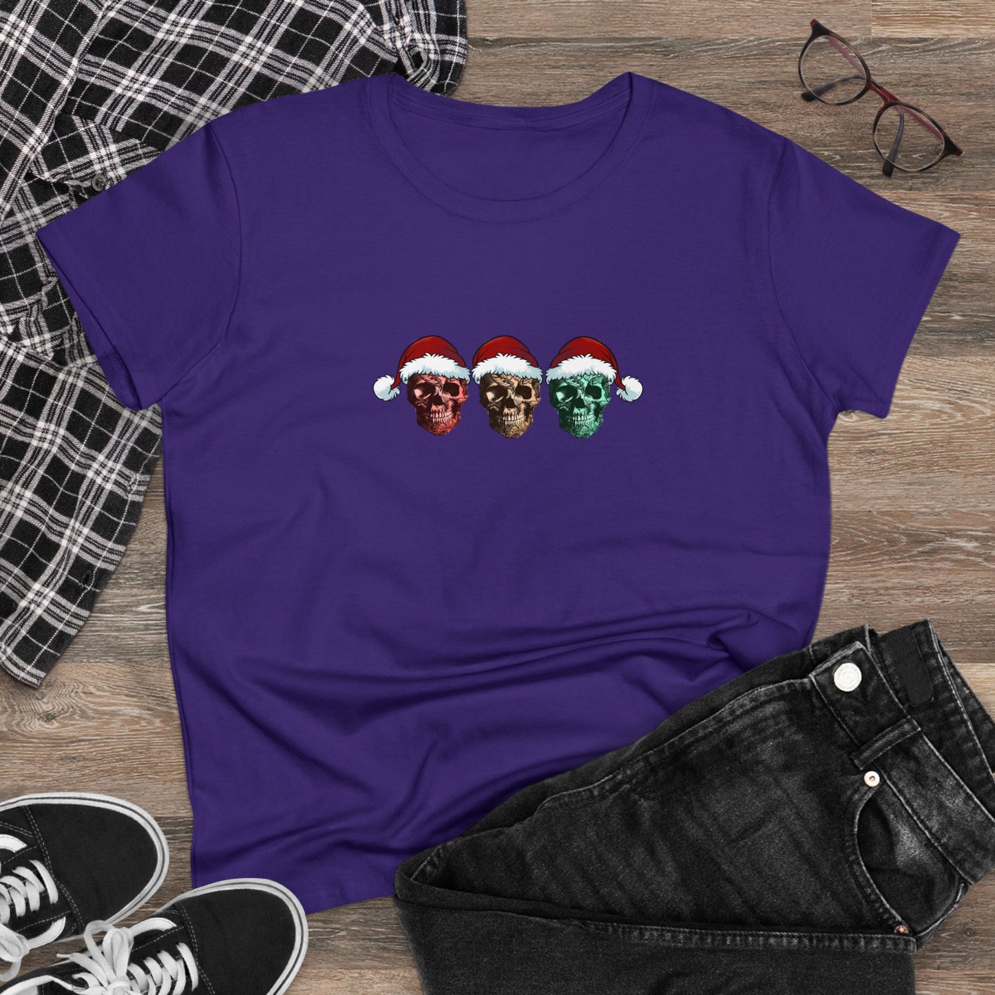 Skeleton Santa, Skeleton Christmas, Christmas Graphic Shirts, Festive Holiday T-Shirts, Ugly Christmas Sweater Tees, Funny Christmas Shirt Designs, Cute Xmas Graphic Tees