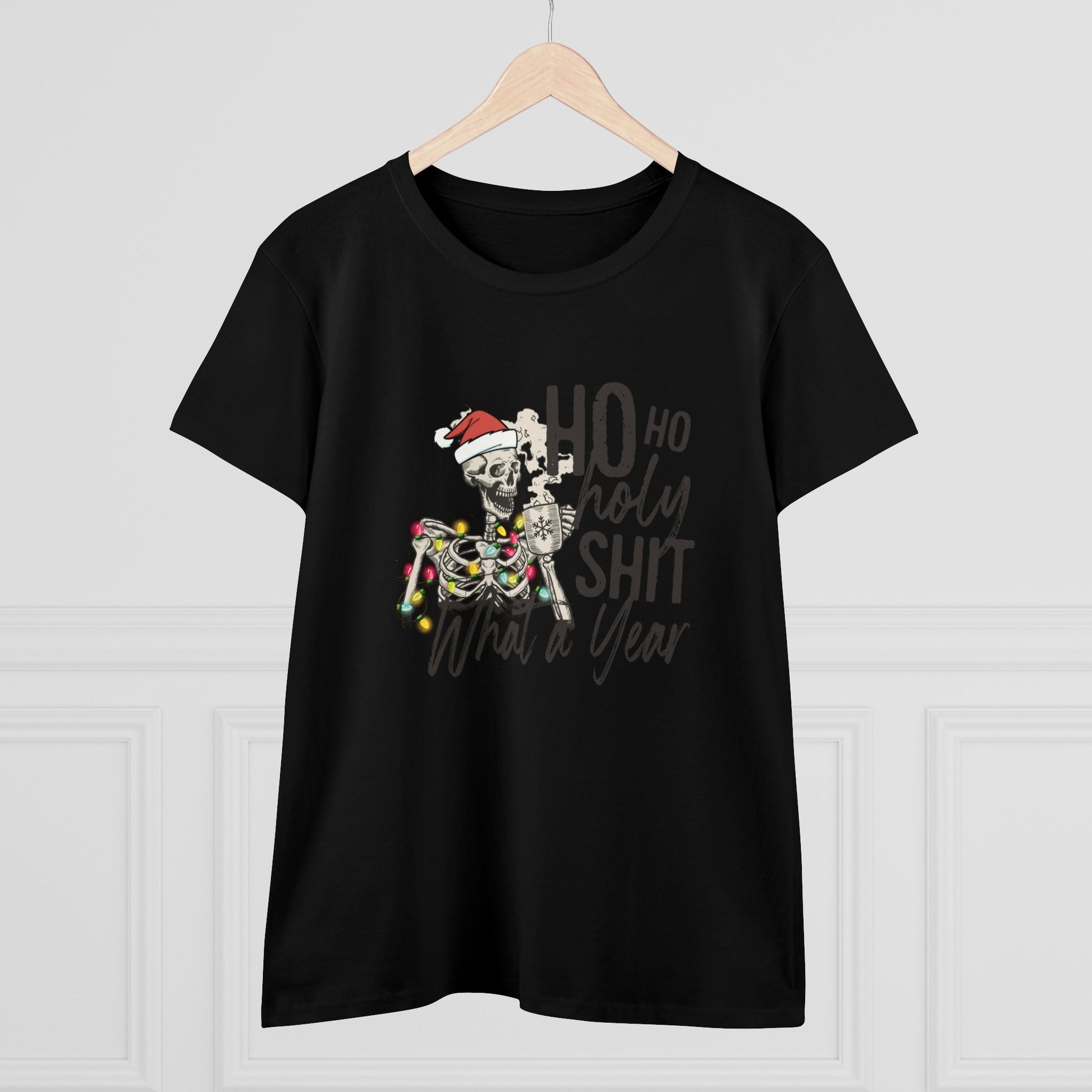 Ho Ho Holy Shit, What A Year, Christmas Graphic Shirts, Festive Holiday T-Shirts, Ugly Christmas Sweater Tees, Funny Christmas Shirt Designs, Cute Xmas Graphic Tees