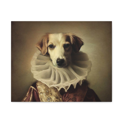 Fancy Dog, Canvas Dog Art, Dog Wall Art, Canine Canvas Art, Canvas Gallery Wraps 20″ x 16″ Premium Gallery Wraps (1.25″)