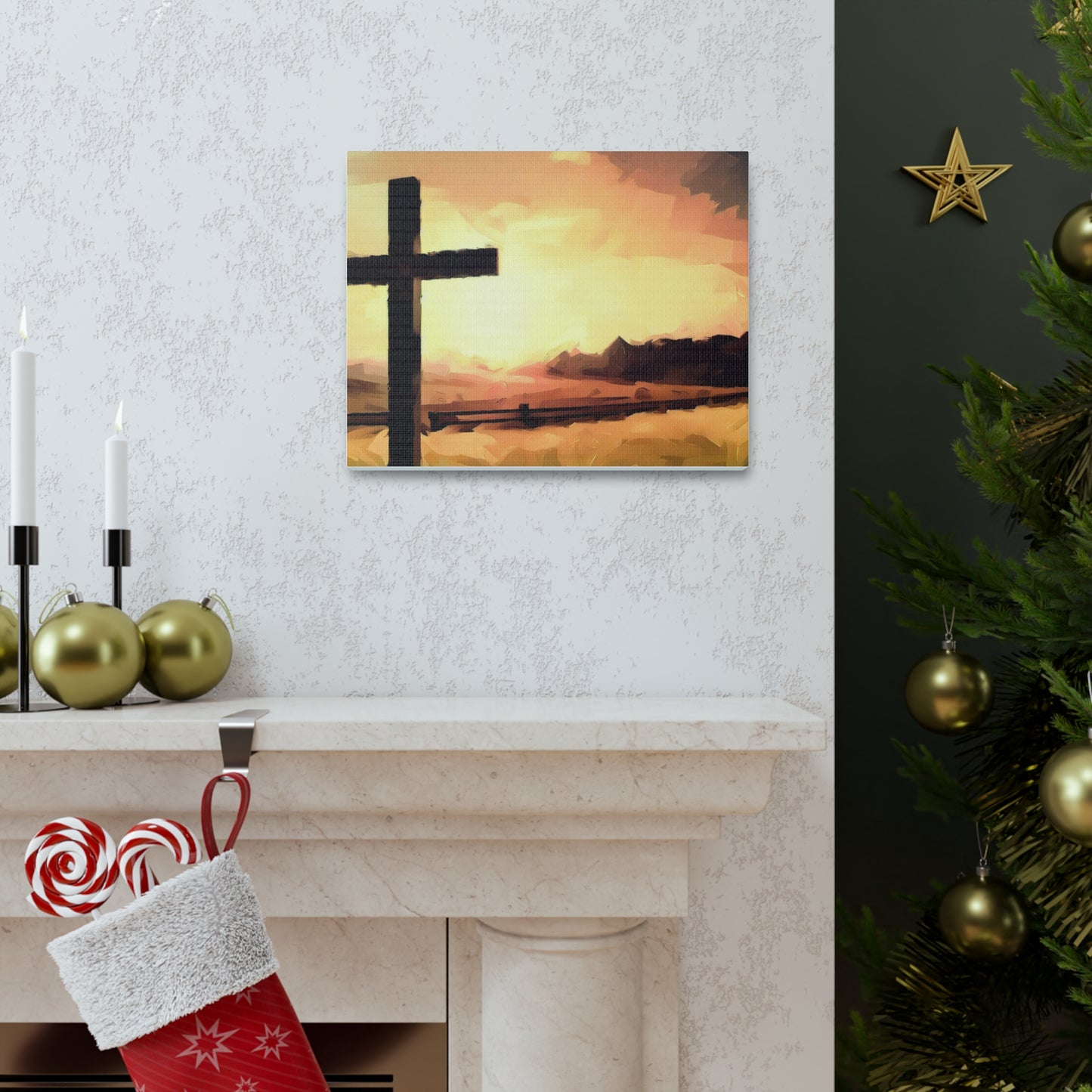 Christian wall art, Cross wall art, country art, Canvas Gallery Wraps - SaviTraviDesigns