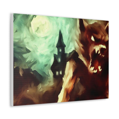 Halloween art, Werewolf canvas prints, Scary Halloween decor, Halloween home decor, Halloween wall, Gothic wall decor, Canvas Gallery Wraps - SaviTraviDesigns