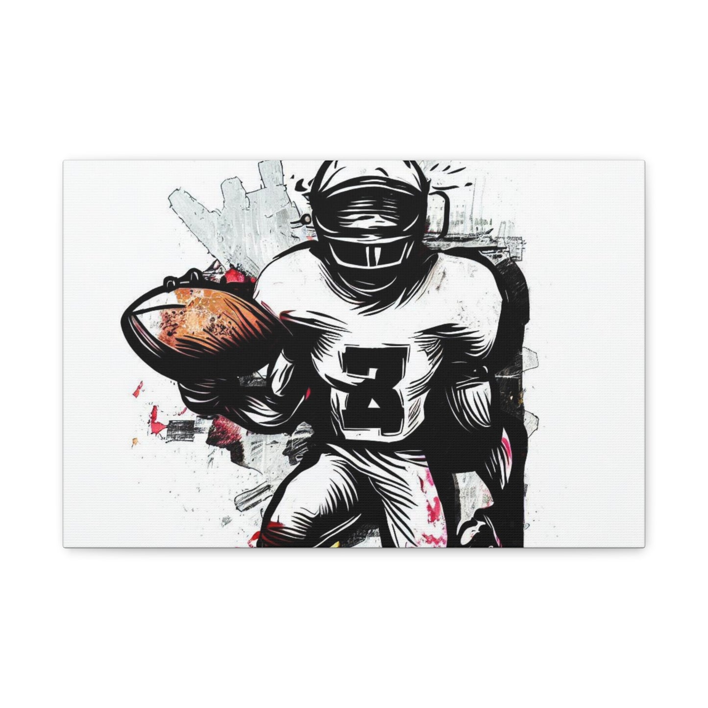 Football Player, Graffiti-inspired home decor, Modern street art prints, Graffiti wall art, Street art canvas art, Graffiti artist prints