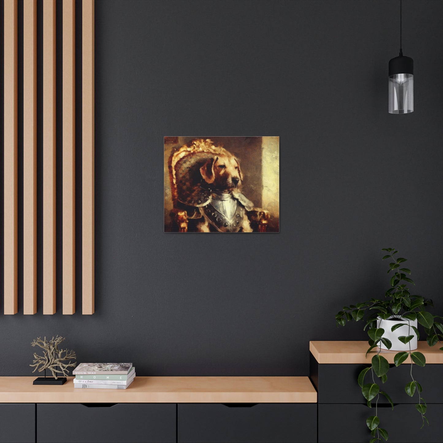 Fancy Dog, Canvas Dog Art, Dog Wall Art, Canine Canvas Art,Canvas Gallery Wraps