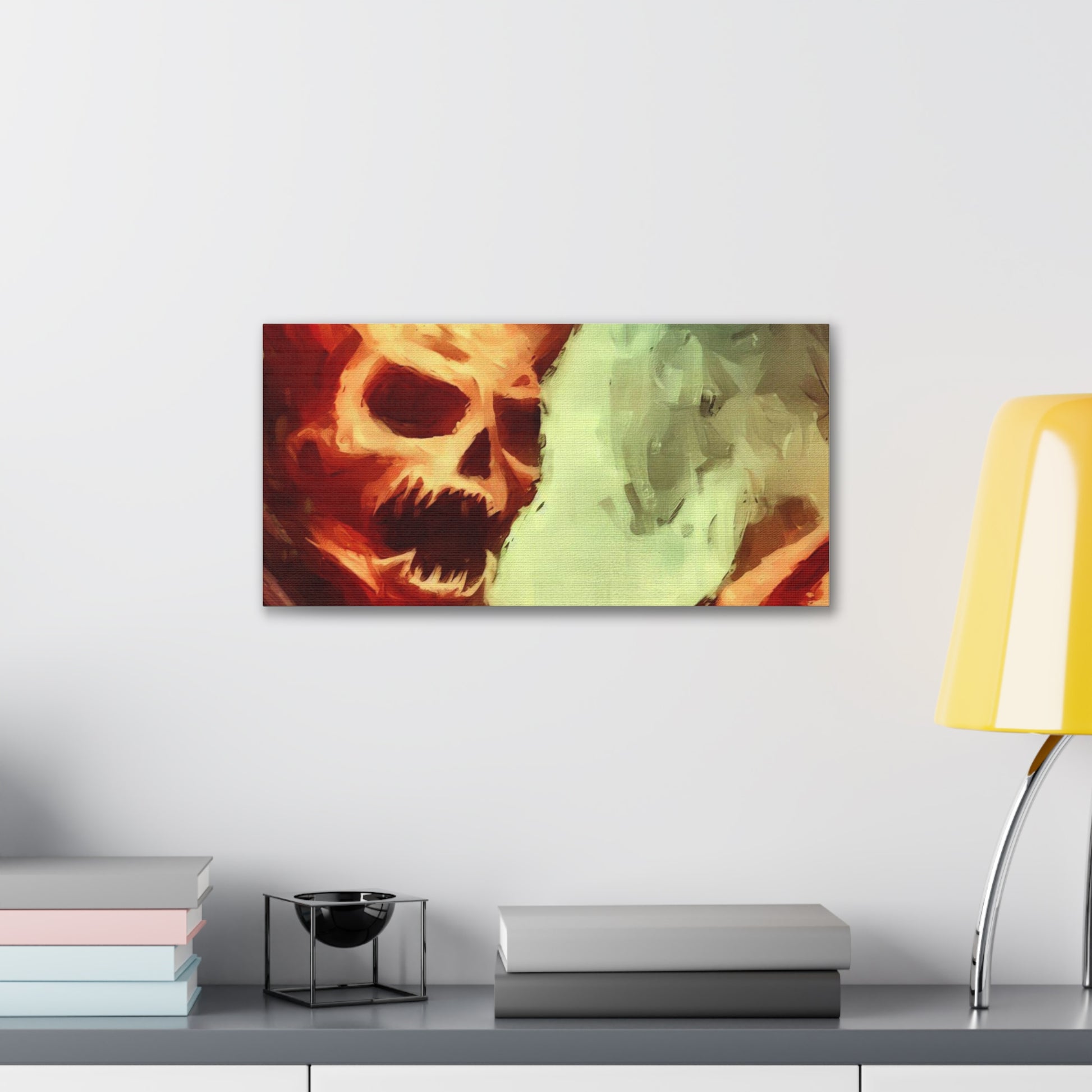 Halloween art, Demon canvas prints, Scary Halloween decor, Halloween home decor, Halloween wall, Gothic wall decor, Canvas Gallery Wraps - SaviTraviDesigns