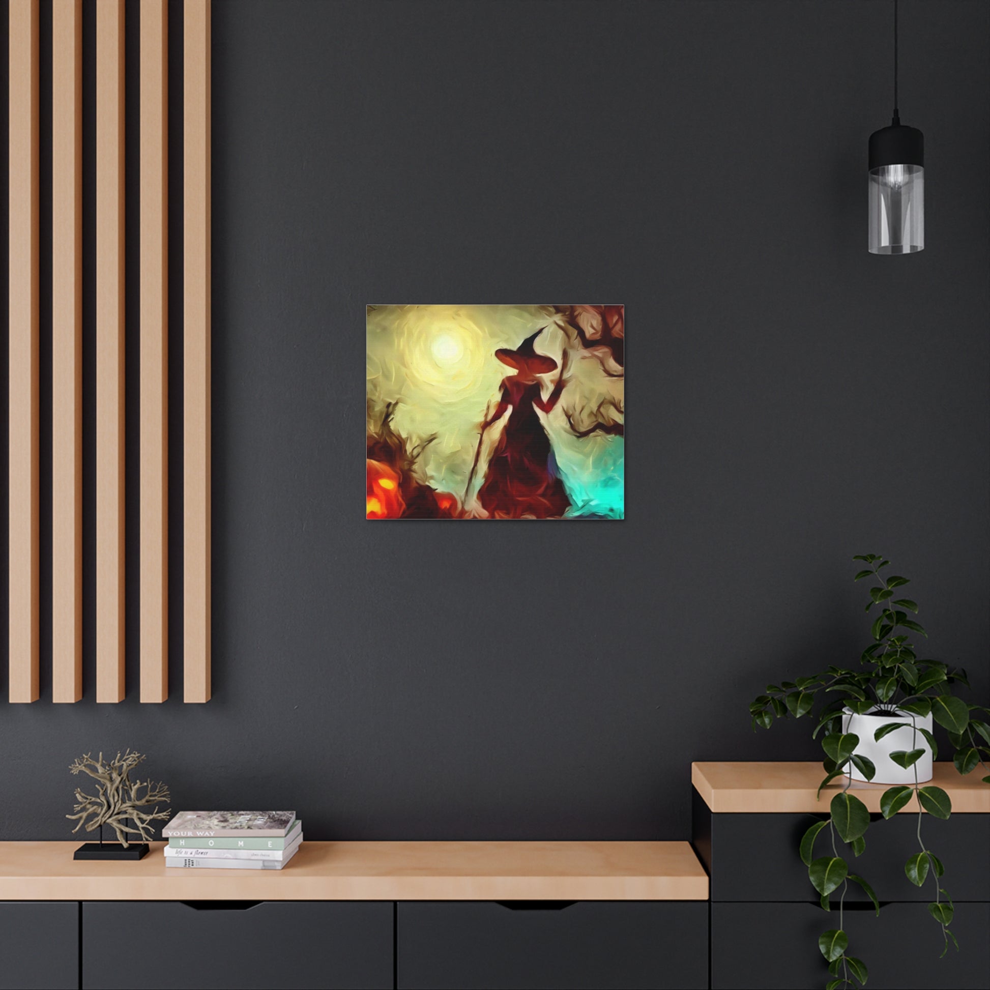 Halloween art, Witch canvas prints, Scary Halloween decor, Halloween home decor, Halloween wall, Gothic wall decor, Canvas Gallery Wraps - SaviTraviDesigns