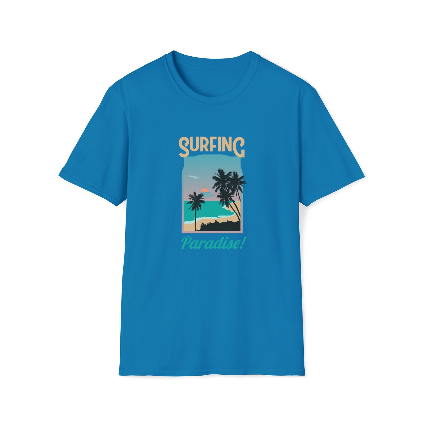 Surfing Paradise |Beach Lifestyle Shirts | Summer Vibe Apparel Sapphire