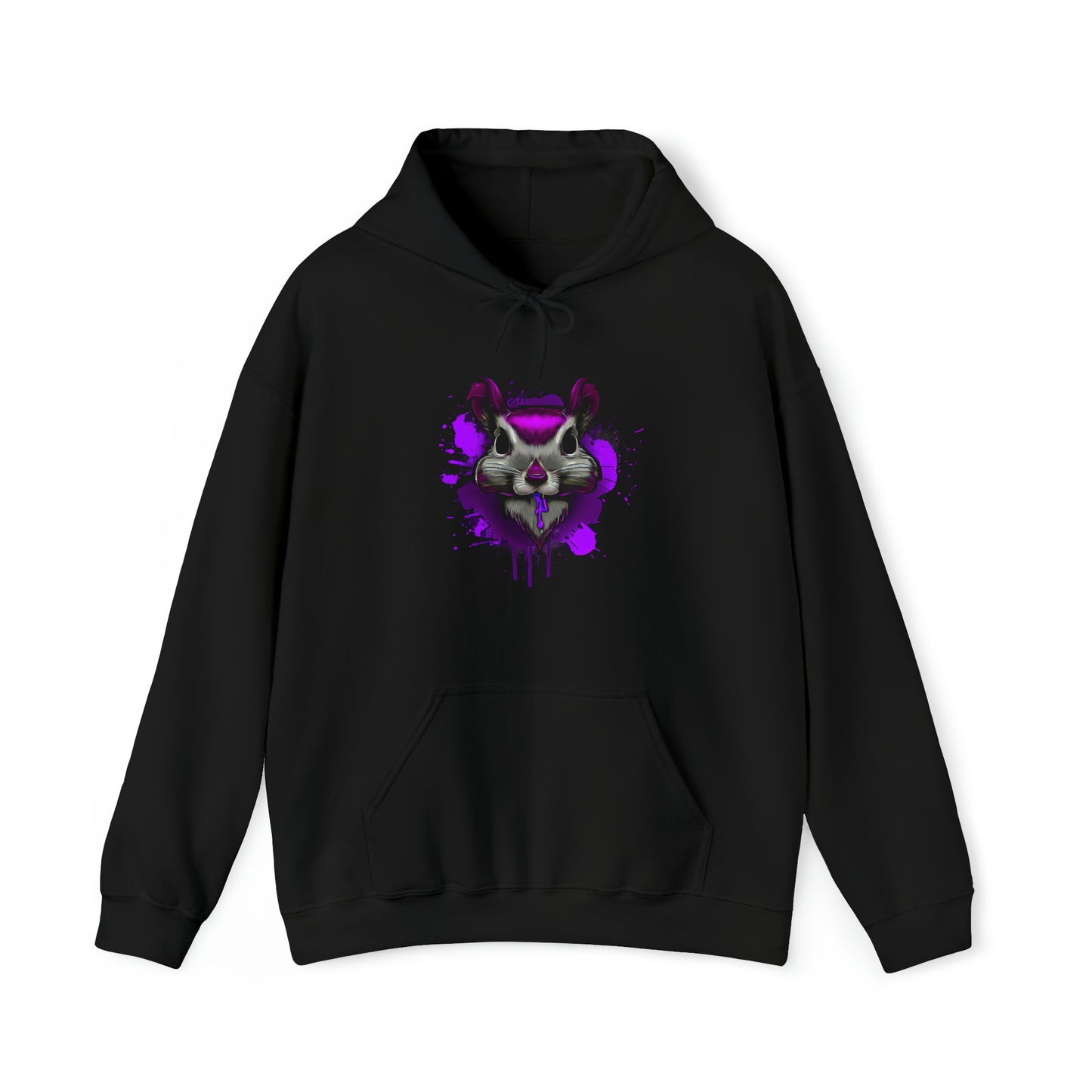 Graffiti hoodie, Graffiti Sweatshirt, Squirrel sweatshirt, Urban Art Hooded Sweatshirt, purple - SaviTraviDesigns