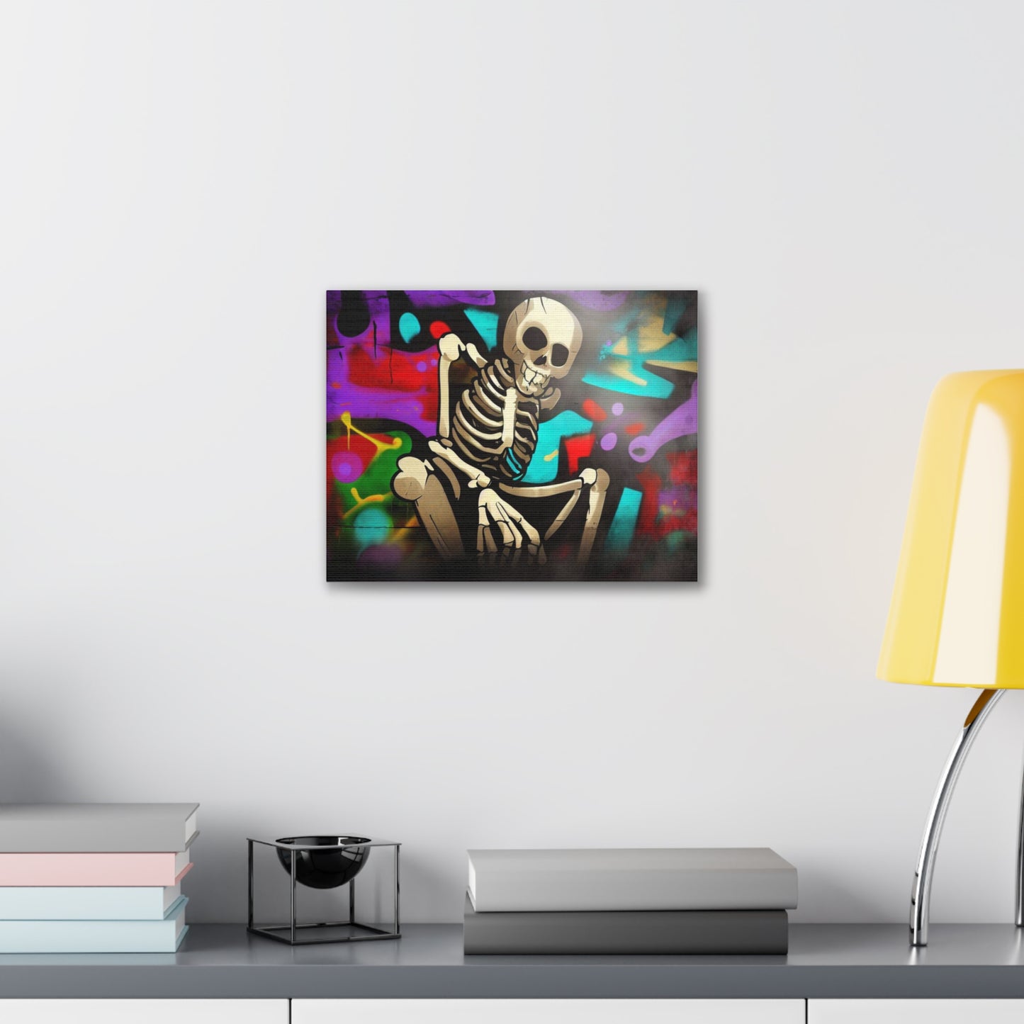 Halloween art, Skeleton canvas prints, Scary Halloween decor, Halloween home decor, Halloween wall, Gothic wall decor, Canvas Gallery Wraps - SaviTraviDesigns