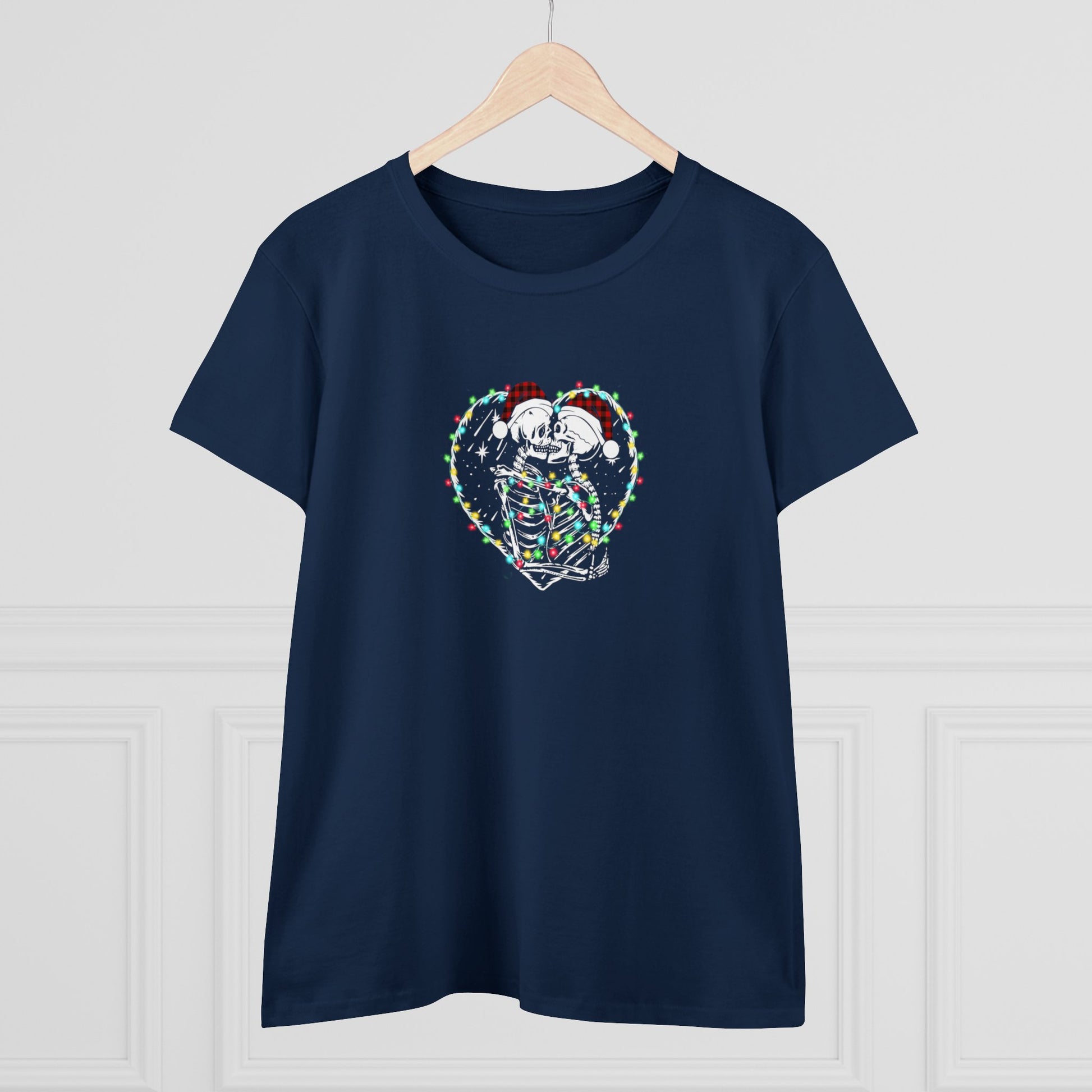 Skeleton Christmas, Skeleton Heart, Skeleton Love, Christmas Graphic Shirts, Festive Holiday T-Shirts, Ugly Christmas Sweater Tees