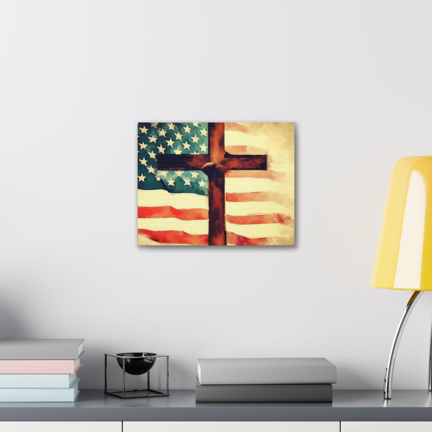 Christian wall art, Flag wall art, Canvas Gallery Wraps - SaviTraviDesigns