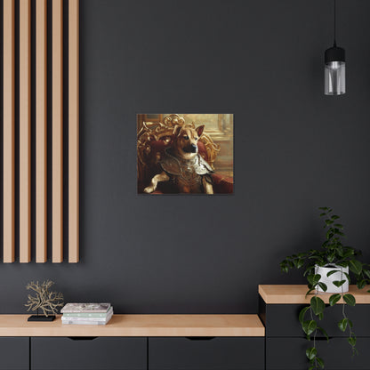 Fancy Dog, Canvas Dog Art, Dog Wall Art, Canine Canvas ArtCanvas Gallery Wraps - SaviTraviDesigns