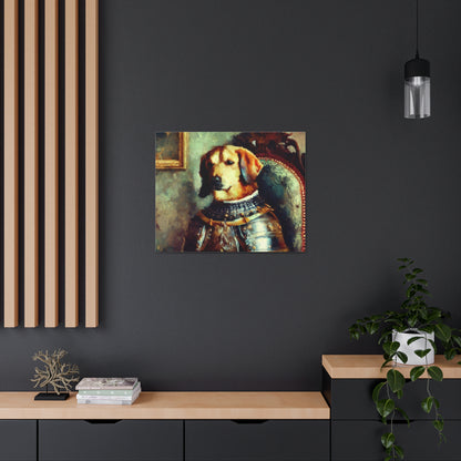 Fancy Dog, Canvas Dog Art, Dog Wall Art, Canine Canvas Art, Canvas Gallery Wraps