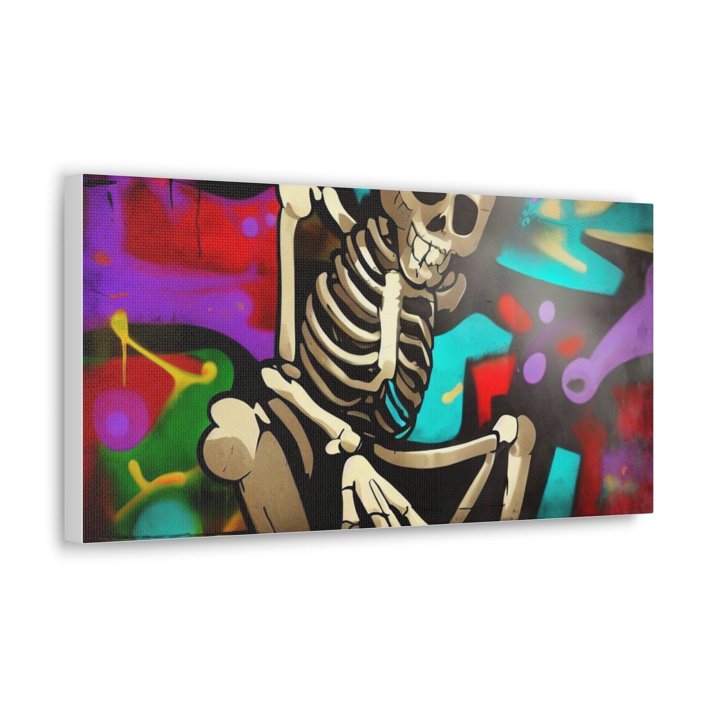 Halloween art, Skeleton canvas prints, Scary Halloween decor, Halloween home decor, Halloween wall, Gothic wall decor, Canvas Gallery Wraps - SaviTraviDesigns