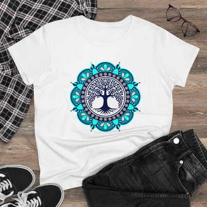 Meditation T-Shirts, Yoga Graphic Tees, Mindfulness Apparel, Zen T-Shirts, Spiritual Shirts, Chakra Tees, Womens T-Shirt White