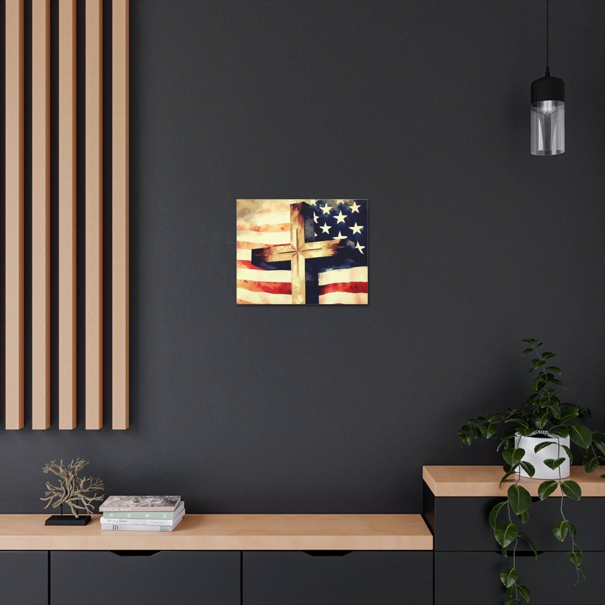 Christian wall art, Flag wall art, Canvas Gallery Wraps - SaviTraviDesigns