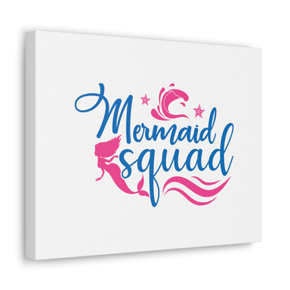 Mermaid Squad, Mermaid Wall Art, Coastal Mermaid Decor, Beach House Mermaid Signs, Nautical Mermaid Decor, Mermaid Nursery Wall Decor - SaviTraviDesigns