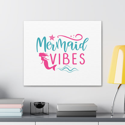 Mermaid Vibes, Mermaid Wall Art, Coastal Mermaid Decor, Beach House Mermaid Signs, Nautical Mermaid Decor, Mermaid Nursery Wall Decor - SaviTraviDesigns