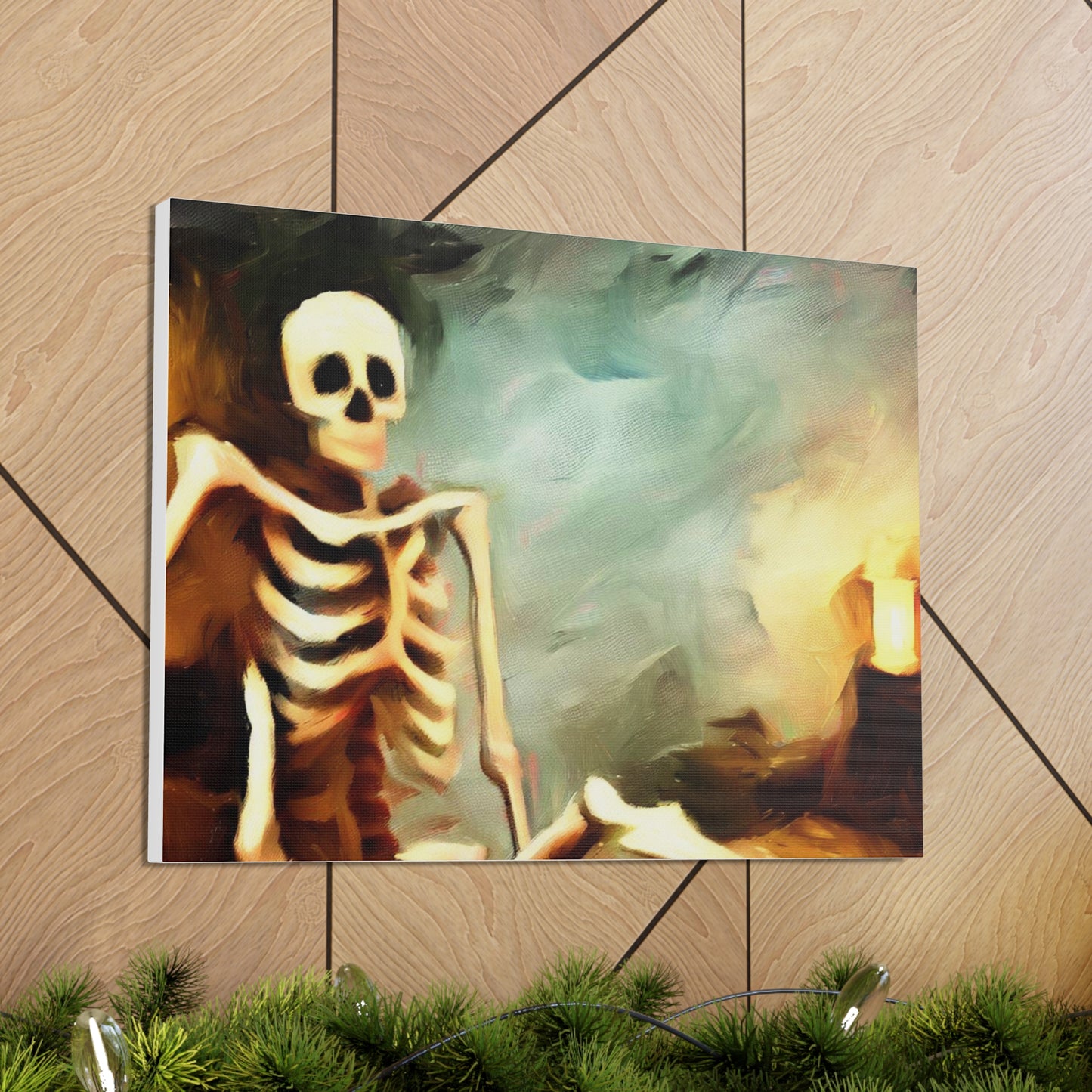 Halloween art, Skeleton canvas prints, Scary Halloween decor, Halloween home decor, Halloween wall, Gothic wall decor, Canvas Gallery Wraps - SaviTraviDesigns