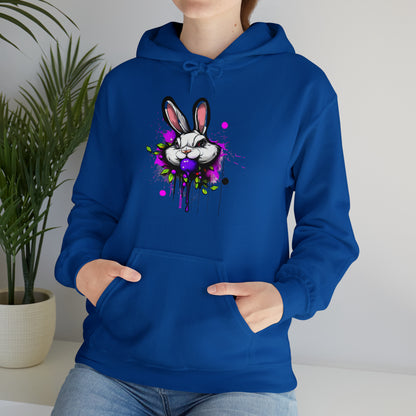 Bunny Hoodie, Graffiti Hoodie, Graffiti Sweatshirt, Bunny Urban art, Hooded Sweatshirt