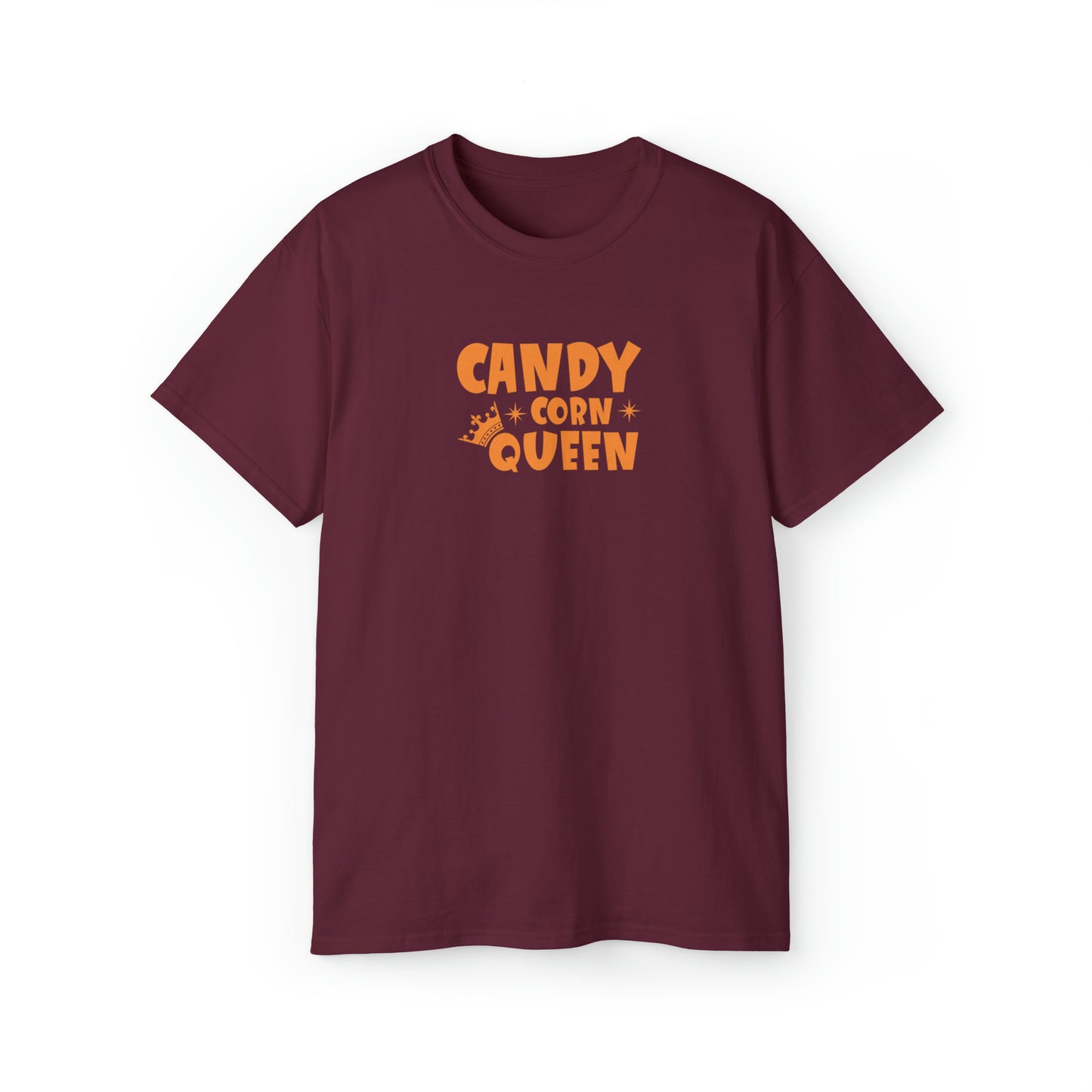 Candy Corn Queen, Halloween Graphic Shirts, Spooky Halloween Shirts, Scary Halloween Shirt Designs, Cute Halloween Graphic Tees, Funny Halloween Shirt Ideas Maroon