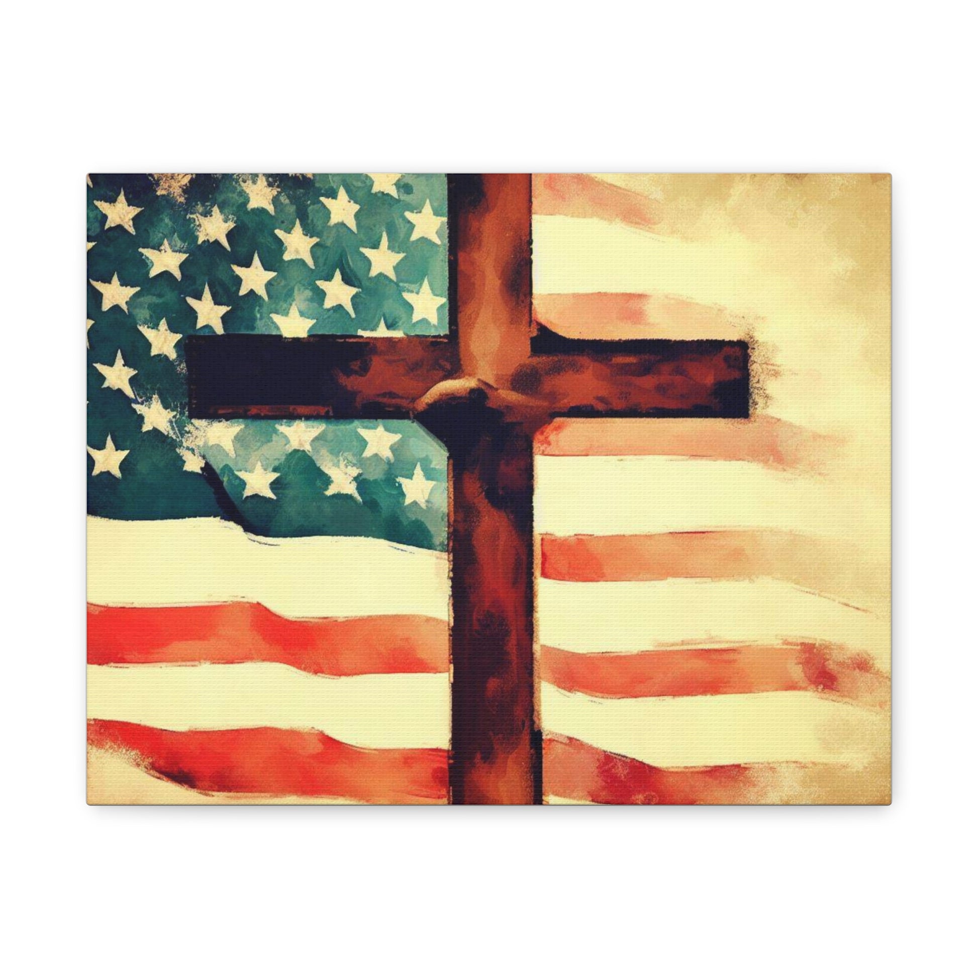 Christian wall art, Flag wall art, Canvas Gallery Wraps - SaviTraviDesigns