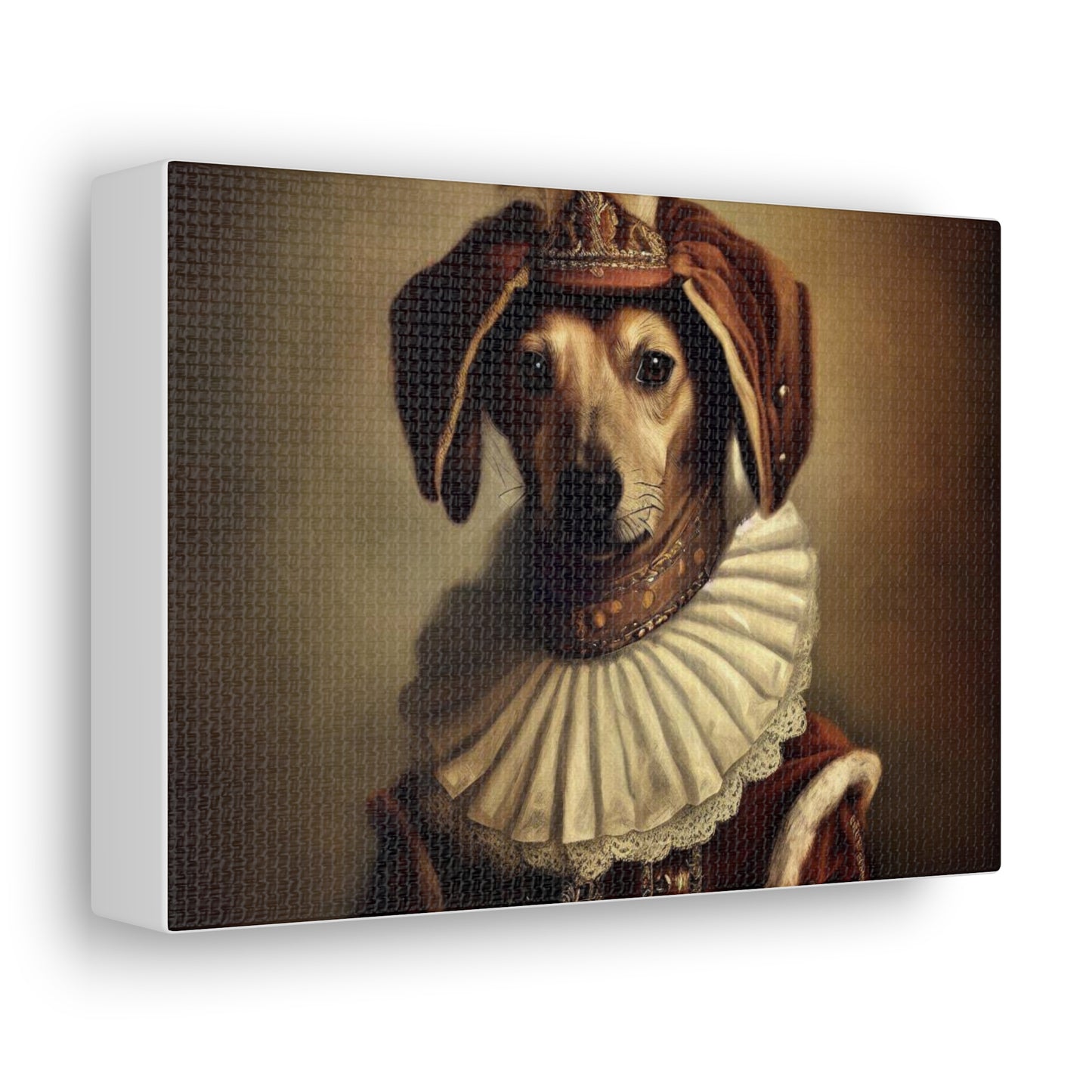 Fancy Dog, Canvas Dog Art, Dog Wall Art, Canine Canvas Art,Canvas Gallery Wraps, Pet Art