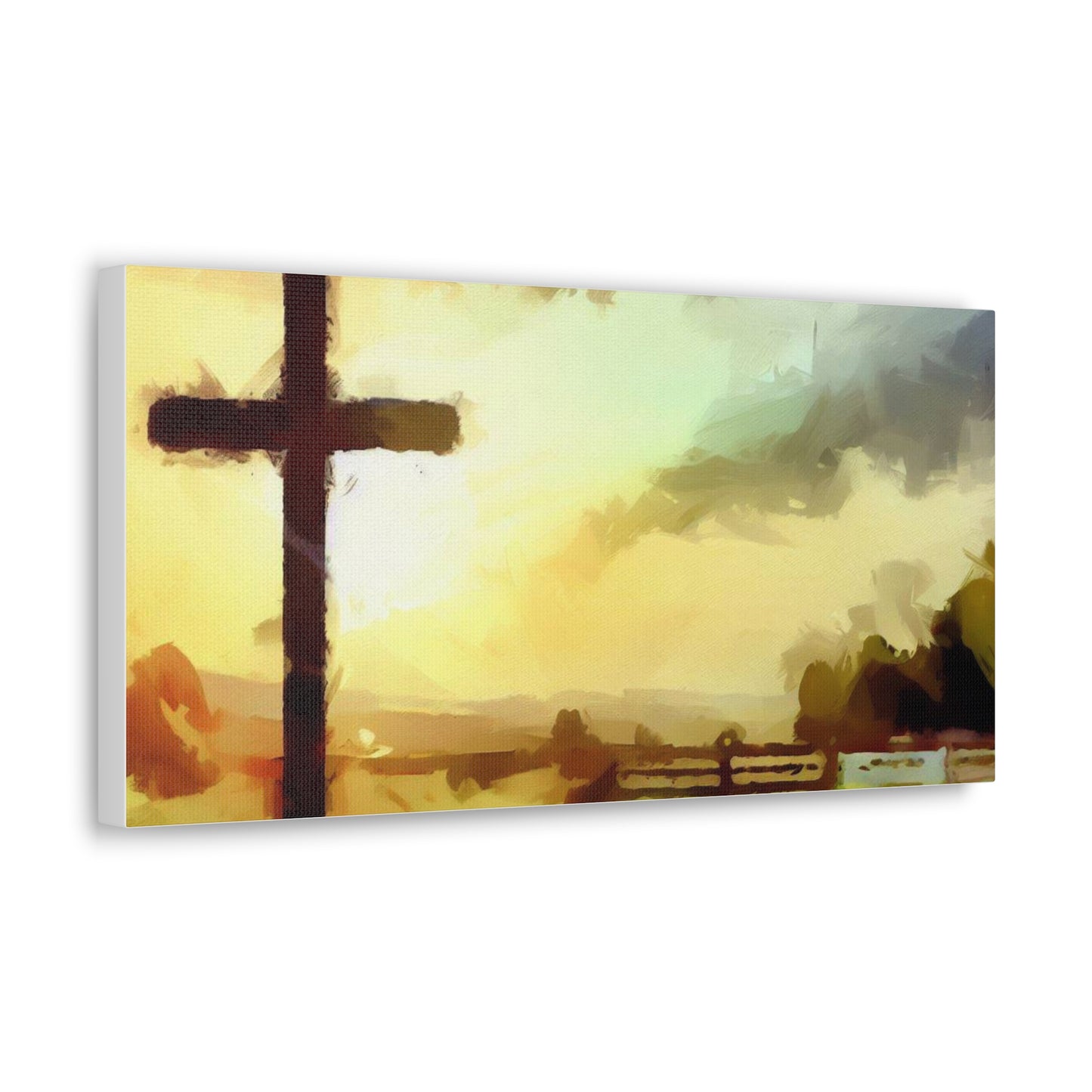 Christian wall art, Cross wall art, Farm art, Canvas Gallery Wraps - SaviTraviDesigns