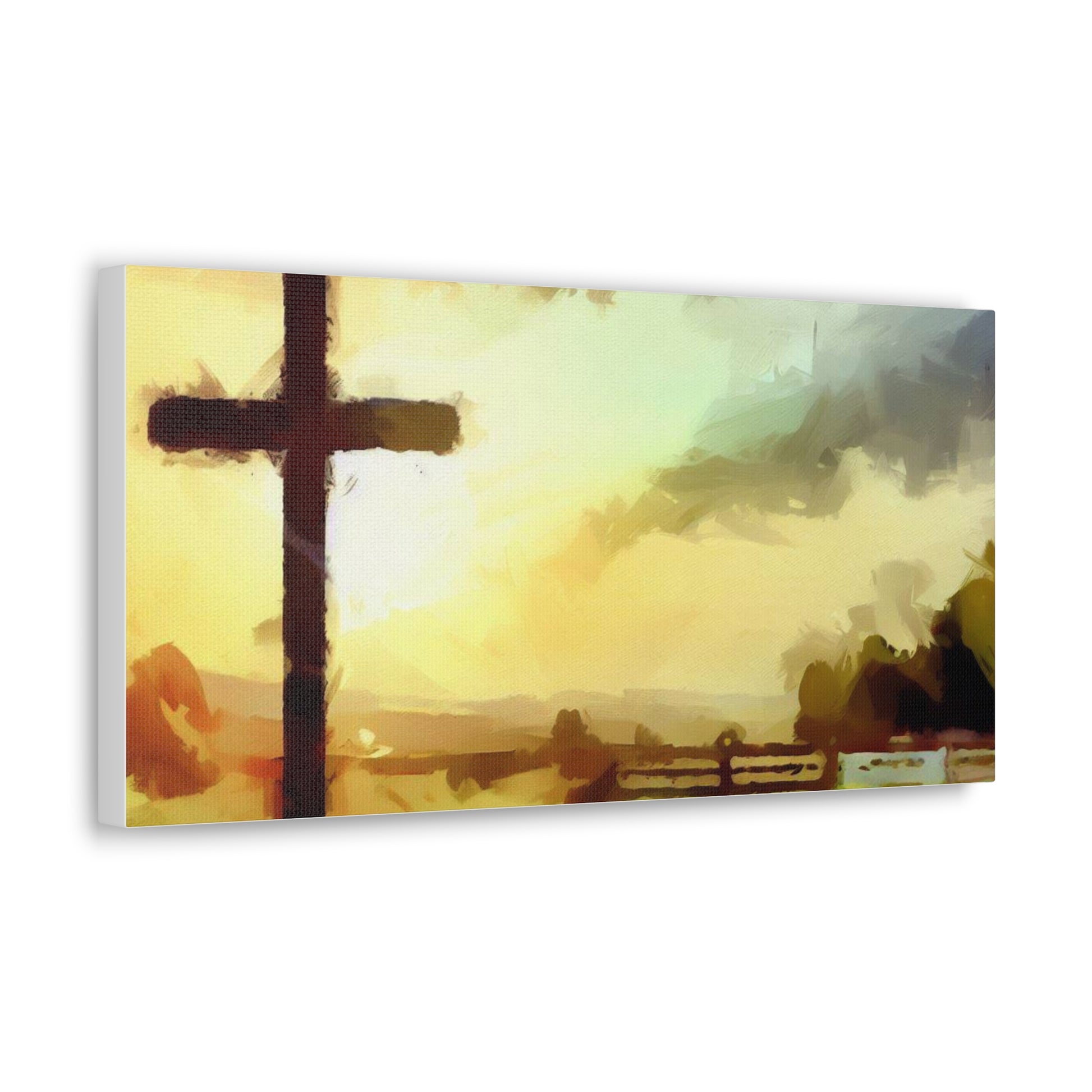 Christian wall art, Cross wall art, Farm art, Canvas Gallery Wraps - SaviTraviDesigns