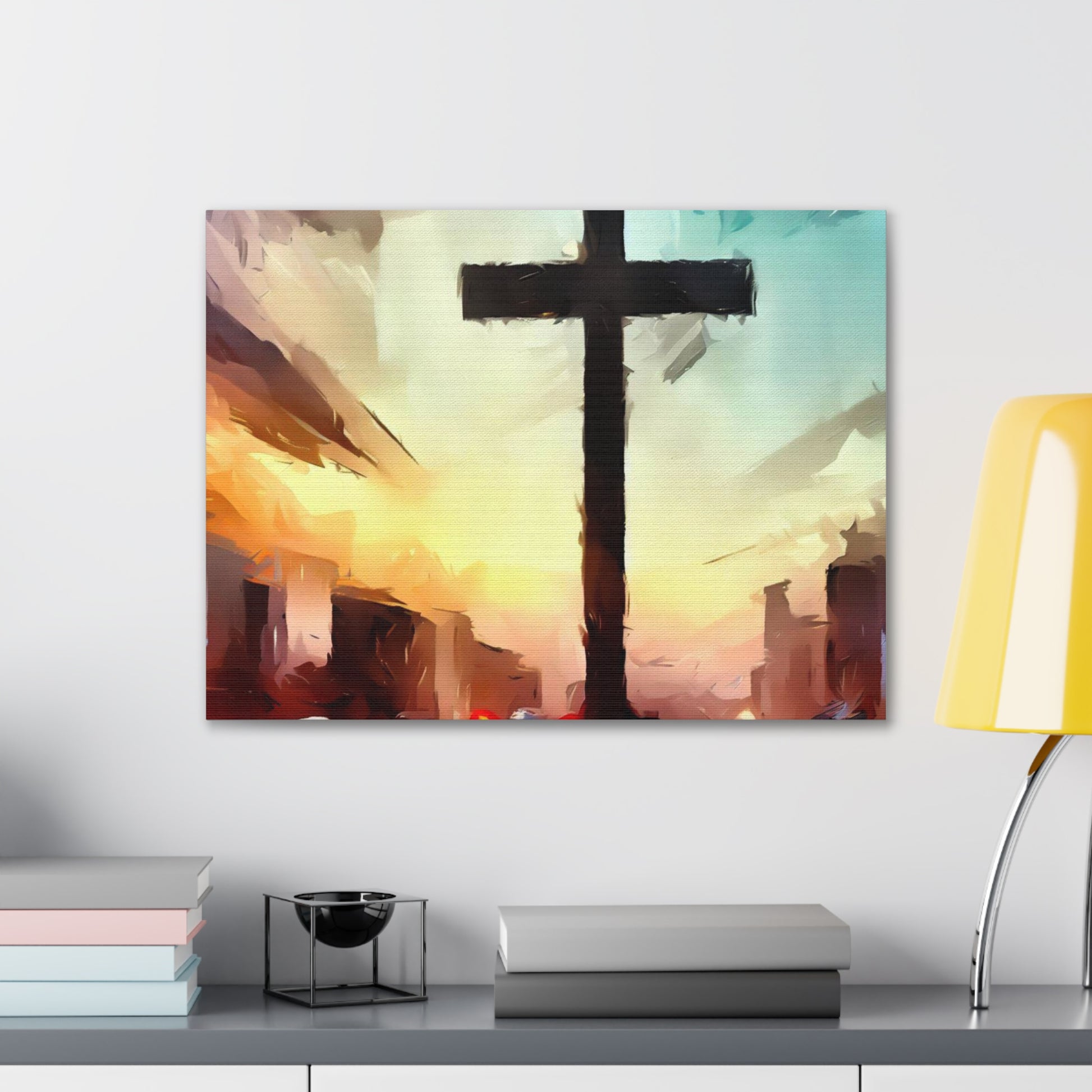 Christian wall art, Cross wall art, City art, Canvas Gallery Wraps - SaviTraviDesigns