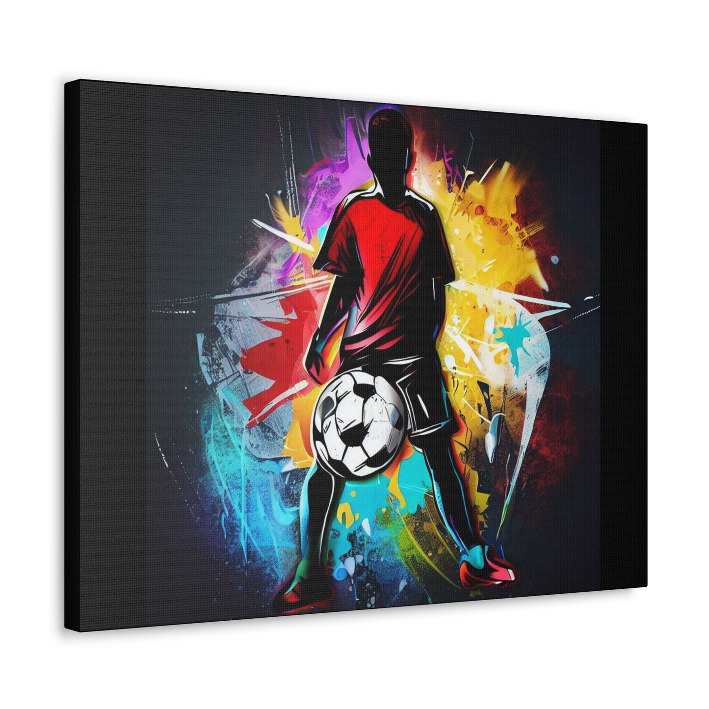 Soccer Player, Graffiti-inspired home decor, Modern street art prints, Graffiti wall art, Street art canvas art, Graffiti artist prints