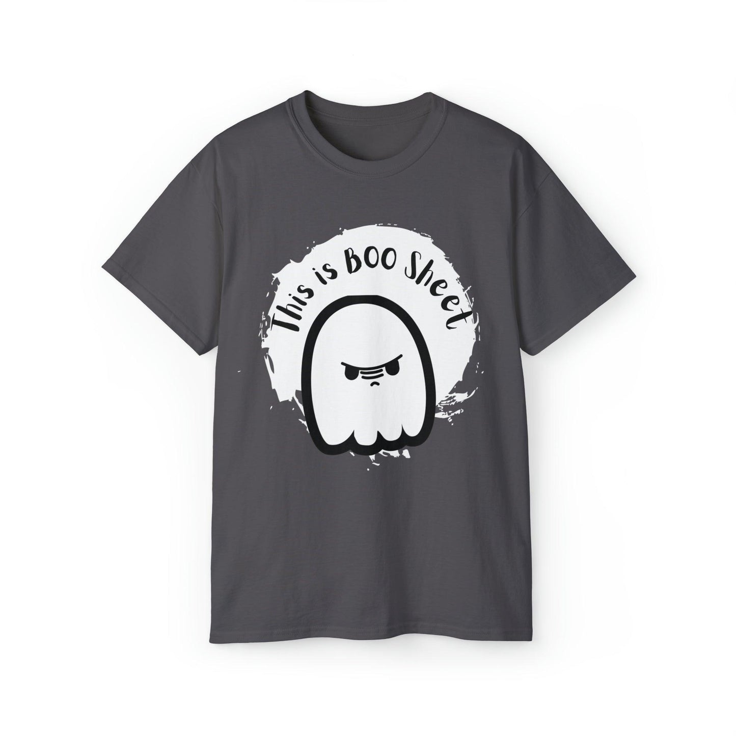 Ghost Tshirt, Halloween Tshirt, Graphics Tshirt, Holiday Shirt, Cute Ghost Shirt Charcoal