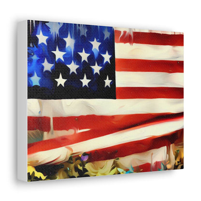 American Flag wall art, Flag wall art, Canvas Gallery Wraps - SaviTraviDesigns