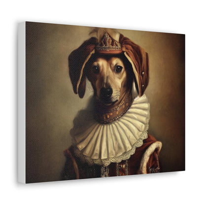 Fancy Dog, Canvas Dog Art, Dog Wall Art, Canine Canvas Art,Canvas Gallery Wraps, Pet Art