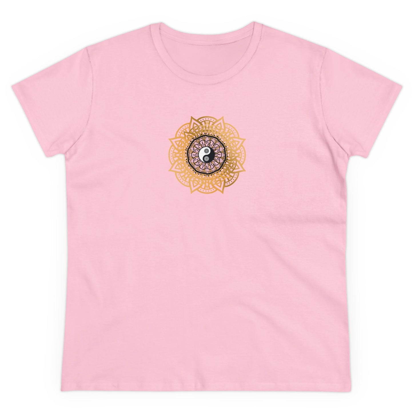 Namaste Energy Yoga and Mandala Design T Shirt with Boho Style