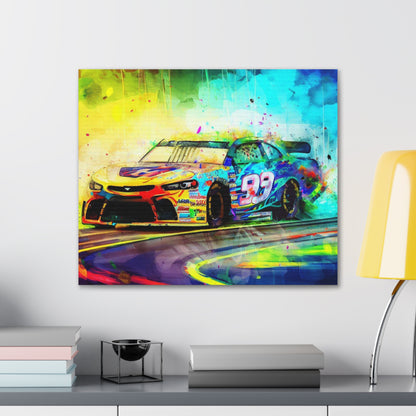 Nascar Painting, Graffiti art prints, Street art canvas, Urban art decor, Graffiti-style wall art, Graffiti canvas prints, Street art posters 24″ x 20″ Premium Gallery Wraps (1.25″)